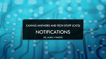Canvas LMS: Keep in Touch!  Notifications