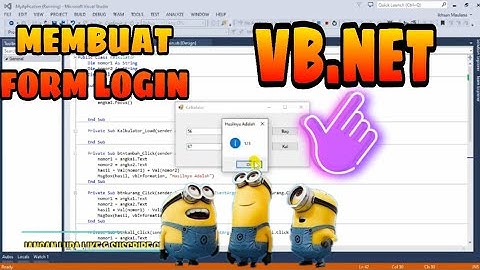 CARA MEMBUAT LOGIN MENGGUNAKAN VISUAL BASIC.NET
