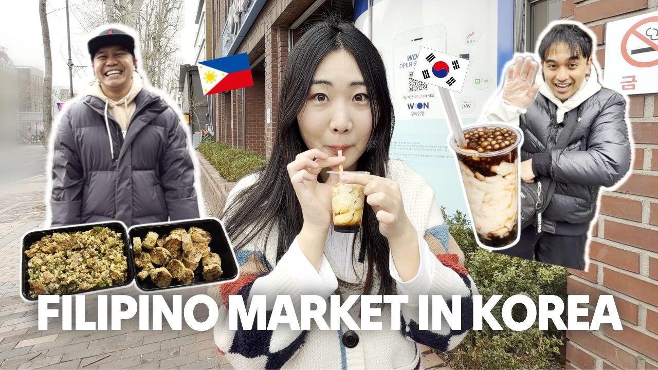 I met my friend again!!! Filipino Market in Korea pt. 2: Sisig & Taho 🇵🇭🇰🇷