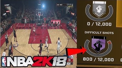 HOW TO UNLOCK DIFFICULT SHOTS BADGE FAST NBA 2K18!!!!!