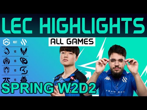 LEC Highlights Week2 Day2 LEC Spring 2024 All Games By Onivia