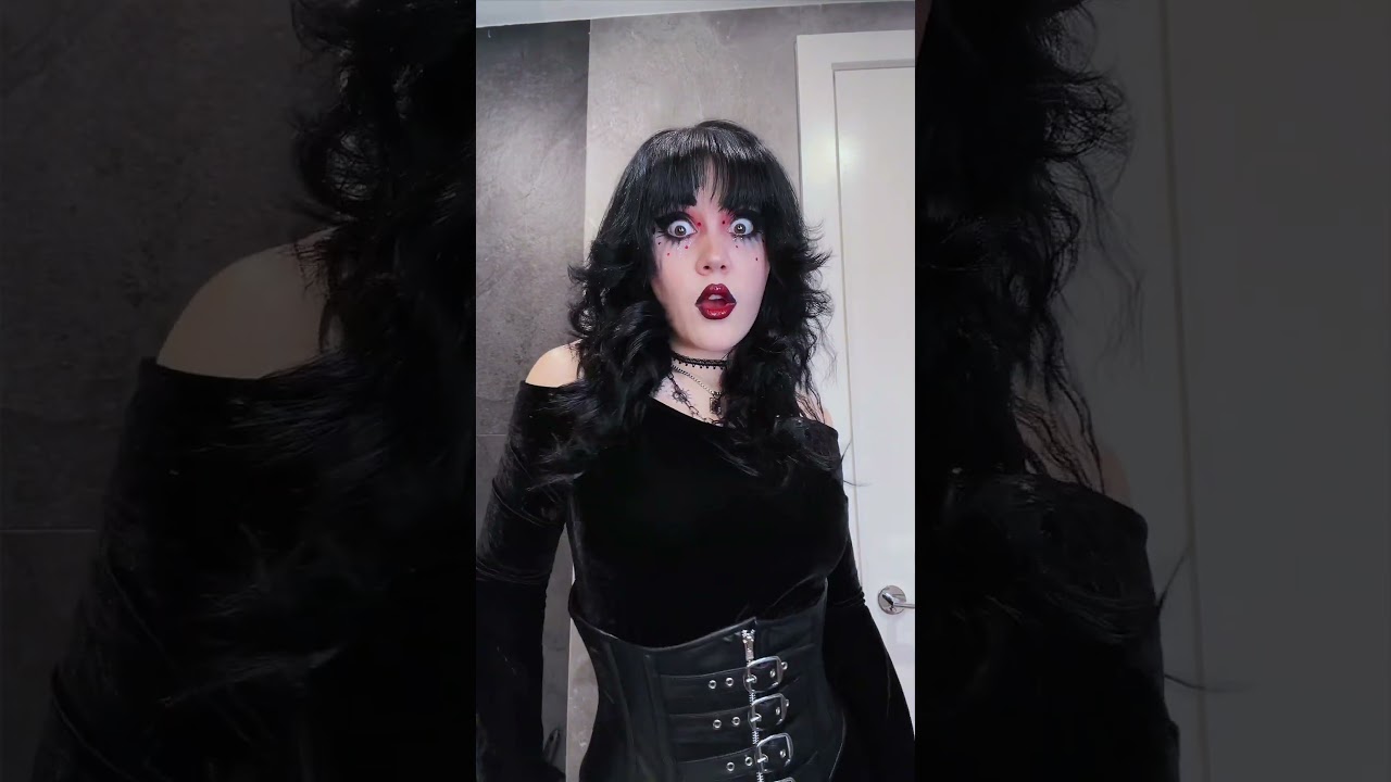 Goth Hair Transition💀 #goth #gothgirl #hair #hairdye #hairtransformation #gothic #gothicgirl