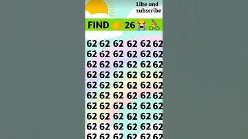 Find 👉 26 🤔 odd number puzzle 🧩 iq test 🧠 reasoning questions #quiz #mathematicspuzzles #mathspuzzle