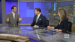 KCPQ Q13 News at 11pm Sunday open October 7, 2018