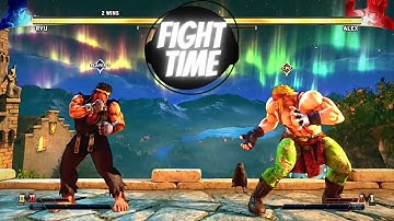 Ryu vs Alex (Max. difficulty) - Street Fighter V