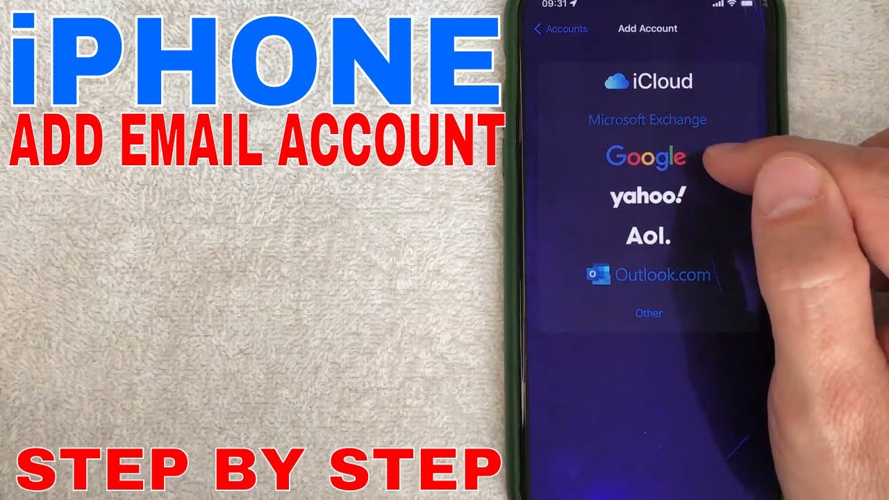How To Add and Connect Email Account To iPhone 🔴 - YouTube