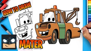 how to draw tow mater pixar cars