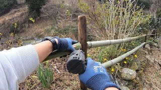 【仁淀川BASE#5】竹垣（四目垣）の製作と給湯器（ユノエース）の修理