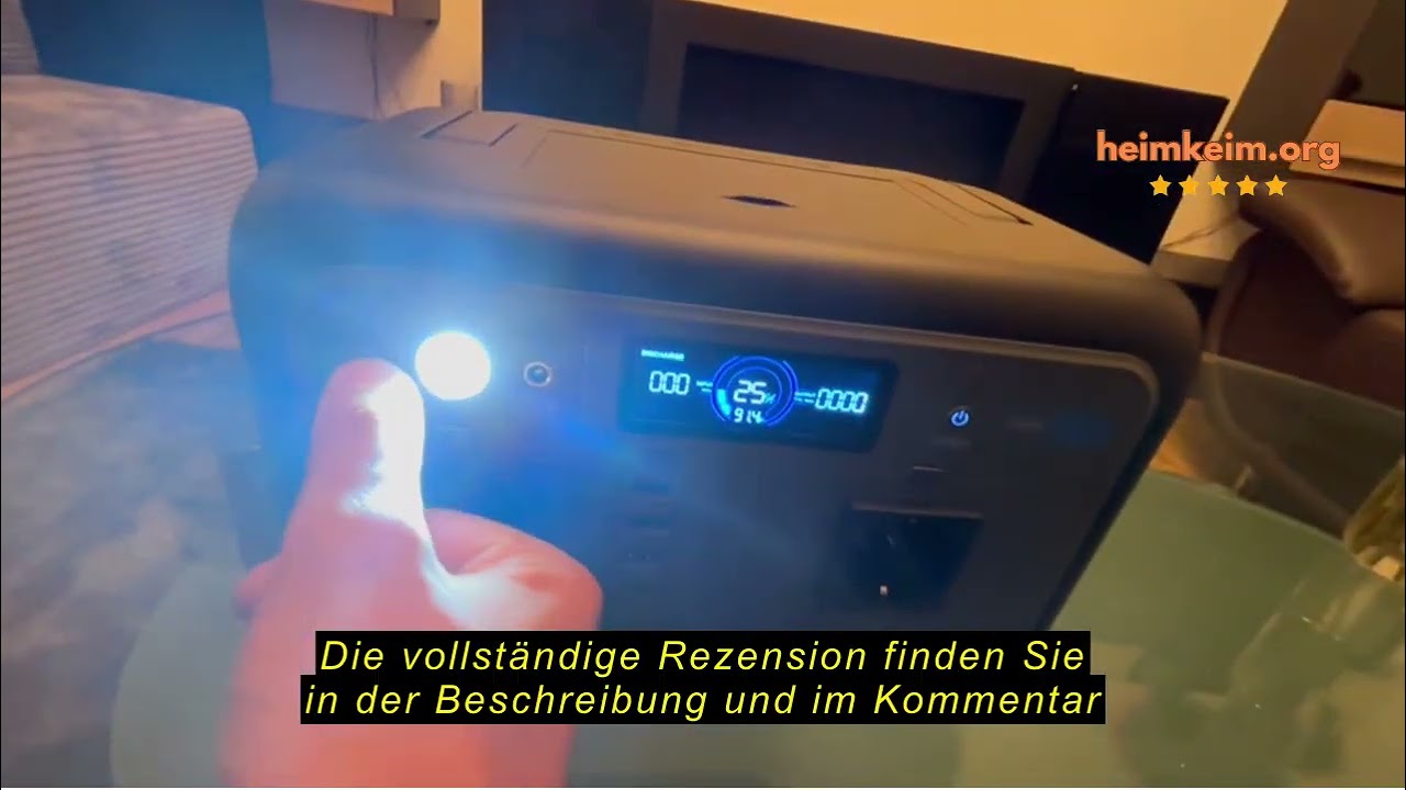 Produktbewertung OUKITEL P800E Tragbare Powerstation 800W, Solargenerator Stromspeicher 512Wh LiFePO