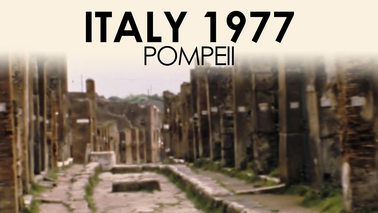 archive footage italy, Pompeii 1970s