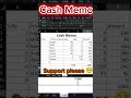 Cash memo is very sample degisn Excel 📸🔥🔥#shorts #shortvideo #excel #exceltips #exceltricks #yt