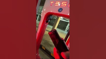 Tesla Supercharger: First Mistake! 😭 #shorts #tesla #supercharger