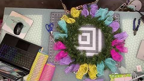 How to make a Easter Wreath with Christmas evergreen base