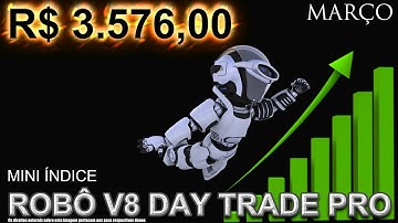 Robô Investidor Metatrader - V8 Day Trade Pro - Mini Índice - Março 2020 - R$ 3.576,00