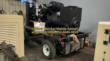 120kw150kVA Weichai Trailer Generator | Low Fuel Consumption, Easy Maintenance, Global Warranty