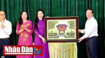 Chủ tịch nước thăm trường THPT dân tộc nội trú tỉnh Lào Cai