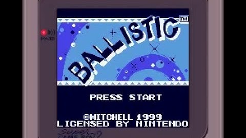 Unused Game Content Graphics ~ Ballistic US GBC Unused Super Game Boy Programming (Part 1)