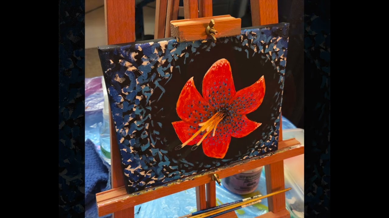 Winter Lily Painting by Corey Hamilton