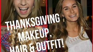 Thanksgiving Makeup, Hair & Outfit + HOW I CURL MY HAIR!