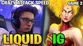 LIQUID vs IG TI8 - MIRACLE LINA CRAZY INSANE ATTACK SPEED - Game 2