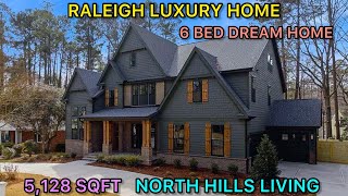 Inside a 6 Bed Luxury Home in Raleigh, NC | North Hills New Construction