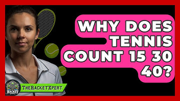 Why Does Tennis Count 15 30 40? - The Racket Xpert