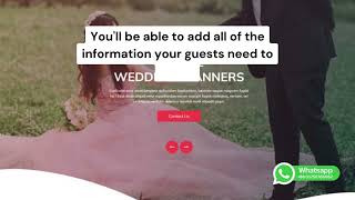 Looking for a beautiful wedding website template