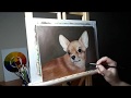 Oil painting - how to oil paint realistic - Chihuahua