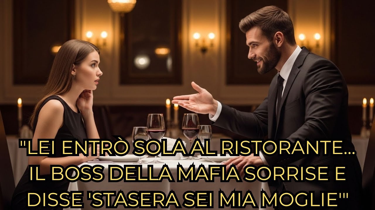 LEI ENTRÒ SOLA AL RISTORANTE—IL BOSS DELLA MAFIA SORRISE E DISSE 'STASERA SEI MIA MOGLIE