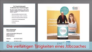 Die vielfältigen Tätigkeiten eines Jobcoaches