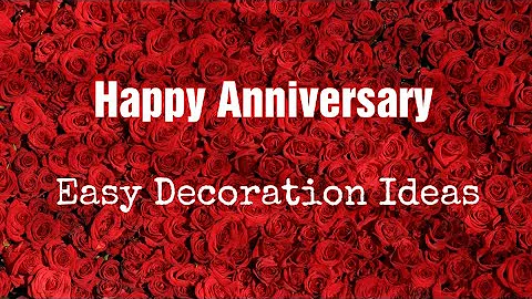 Very Easy Anniversary Decoration Ideas at Home | Romantic Anniversary decoration/DIY Room Decoration