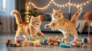 Charming Cartoon Cats in a Color Glow World | Relaxing Cute Animation 2025 || screenshot 5