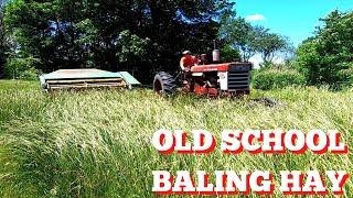 Baling Hay with Old School Equipment