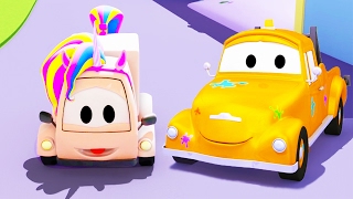拖车汤姆的油漆店：苏茜是独角兽  汽车城 |  儿童卡通片