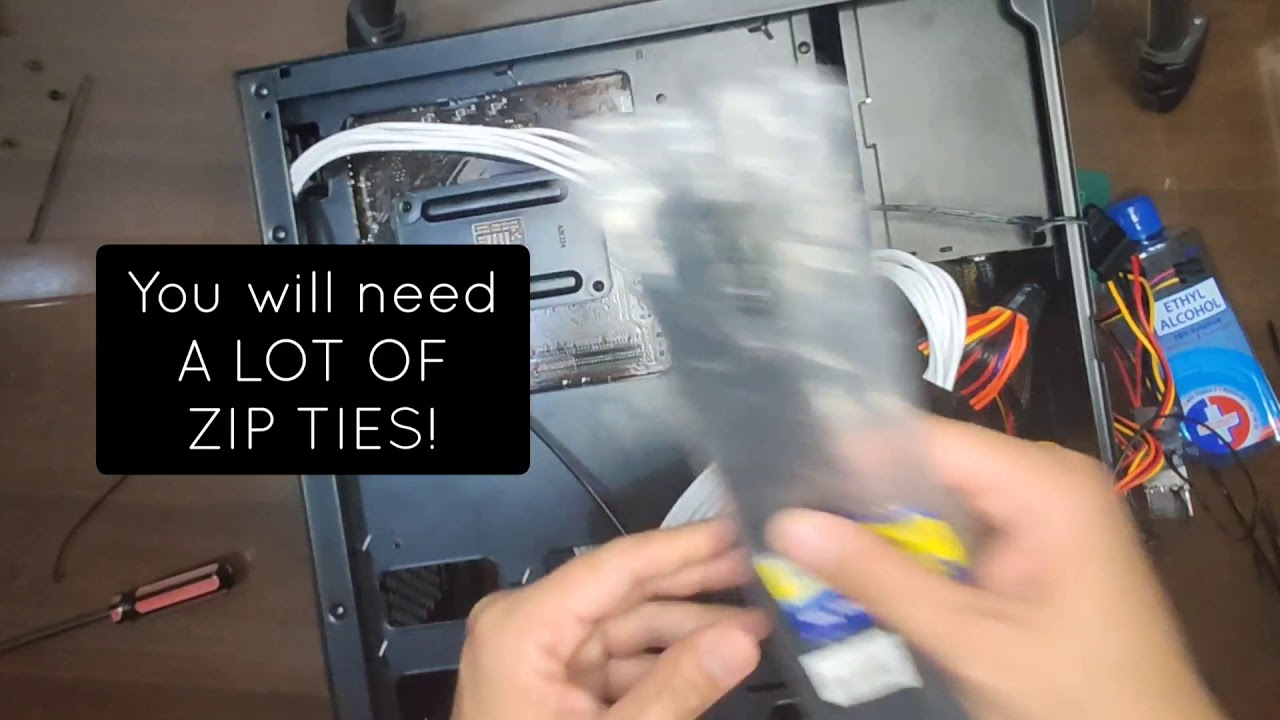 Budget Gaming PC Build 2021 | How to Cable Manage Non-modular Power ...