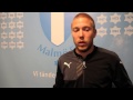 MFFtv: Tinnerholm spelade 45 minuter mot Slovan Liberec