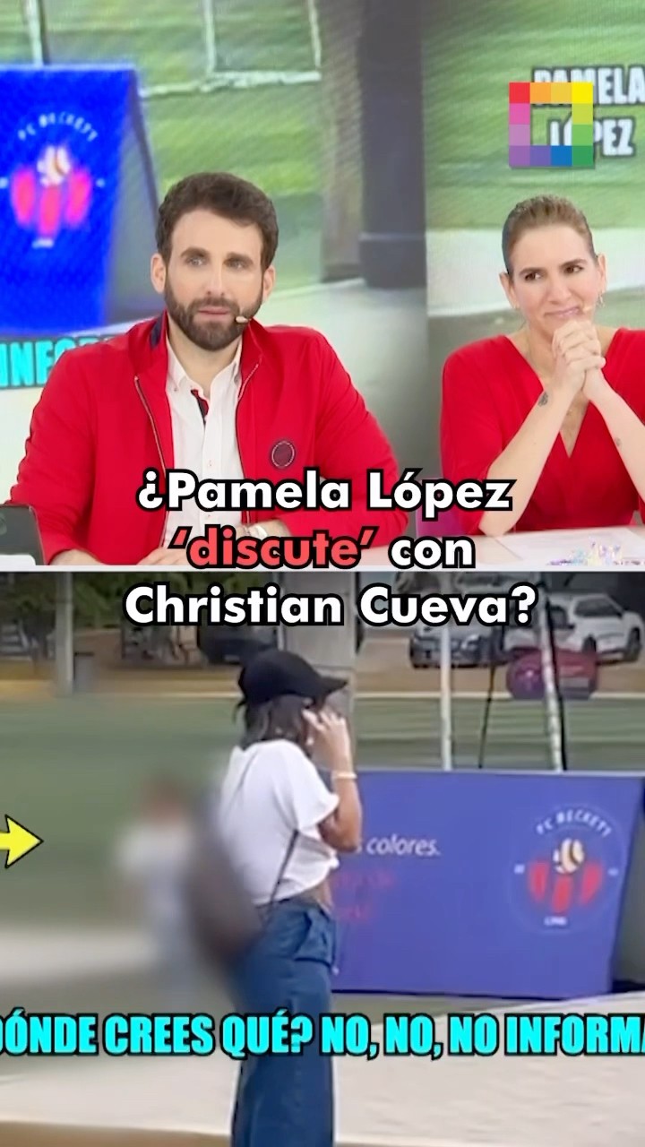 Pamela López es captada aparentemente discutiendo por llamada con Cueva.#AmorYFuego #PamelaLópez