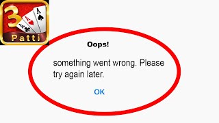 Fix TeenPatti App Oops Something Went Wrong Error | Fix TeenPatti something went wrong error |PSA 24 screenshot 4
