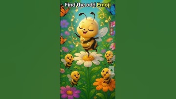 🔥 Find the Odd Emoji Out Challenge! 🐝 Can You Spot It? | #shorts #viral #oddoneout #quiz