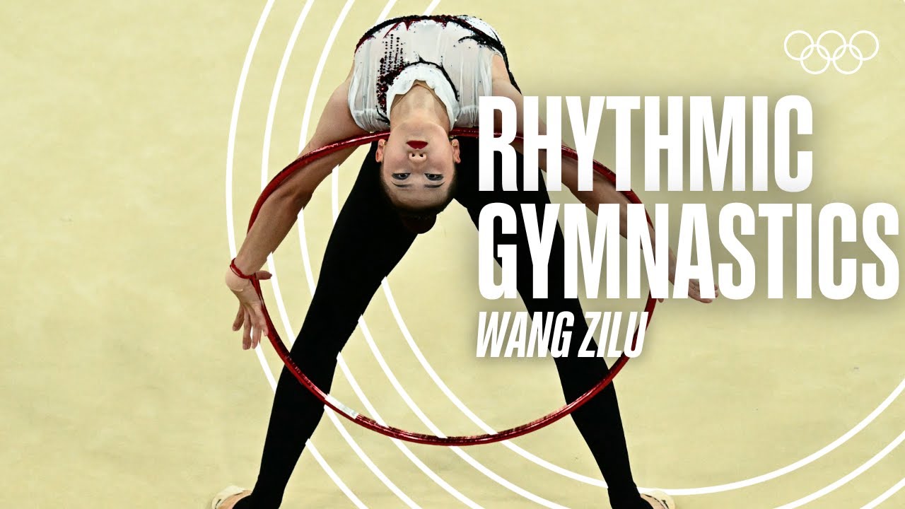 Incredibly Smooth With The Hoop! Wang Zilu DELIVERS! ✨😱 #Paris2024 #MusicMonday