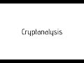 Learn the Correct Pronunciation of 'Cryptanalysis' 🔍