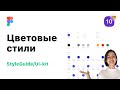 10. Цветовые стили в Figma (Фигма). Разработка StyleGuide/UI-Kit для веб-дизайна.
