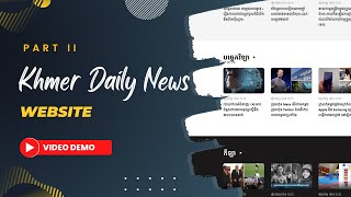 Project Demo [Web] (SII) - Khmer Daily News screenshot 2