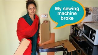 Today the sewing machine is getting repaired by monu bhaiya||