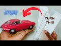 How to make a Jaguar E-Type car | DIY cardboard car |