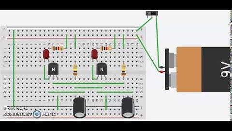 Multivibrator Circuit made in TinkerCad