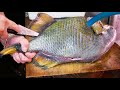 Japanese Street Food - GIANT TRIGGER FISH Dipping Noodles Okinawa Seafood Japan