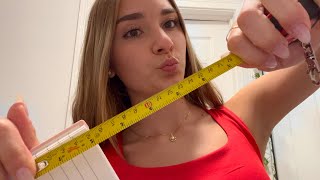 asmr bestie measures your face