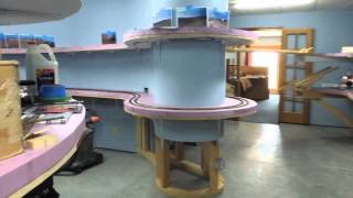 Layout Construction Part 5 -  Some benchwork done and track installed