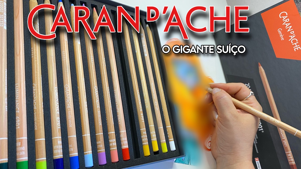 TESTANDO LÁPIS DE COR CARAN D'ACHE LUMINANCE | O caro que vale a pena!